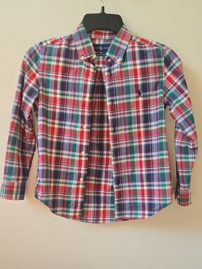 Ralph Lauren Plaid Button-Down Shirt, Boys